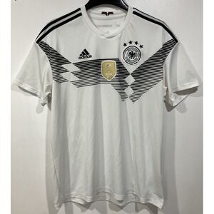 Adidas Germany National Home Jersey White 2018 Size Large Deutscher Fussball‎